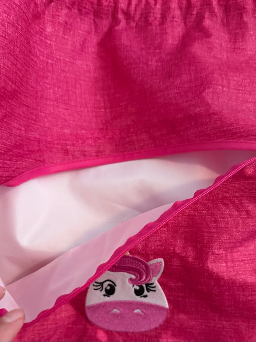 Personalized “Sloane” Pink Unicorn Drawstring Kids Backpack